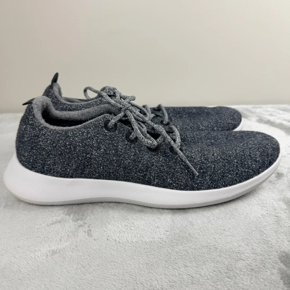 Allbirds‎ Mens Wool Runners Charcoal Grey White Sole Sneakers WR3MNCW140 Size 14